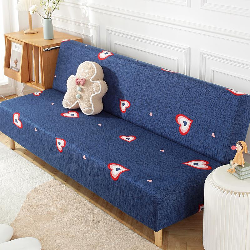 

Чехол на диван в скандинавском стиле без подлокотников, молочный шелк, универсальный эластичный универсальный диван, полное покрытие, подушка для дивана, чехол для дивана 120-150CM