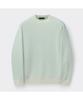Keoseuuteommellou Green Two-Tone Round Neck Sweater Cwwas26221Grx