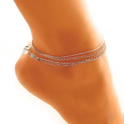 Braccialetto Cavigliera Multi-Strato Retro Stile Etnico Versatile per Piede