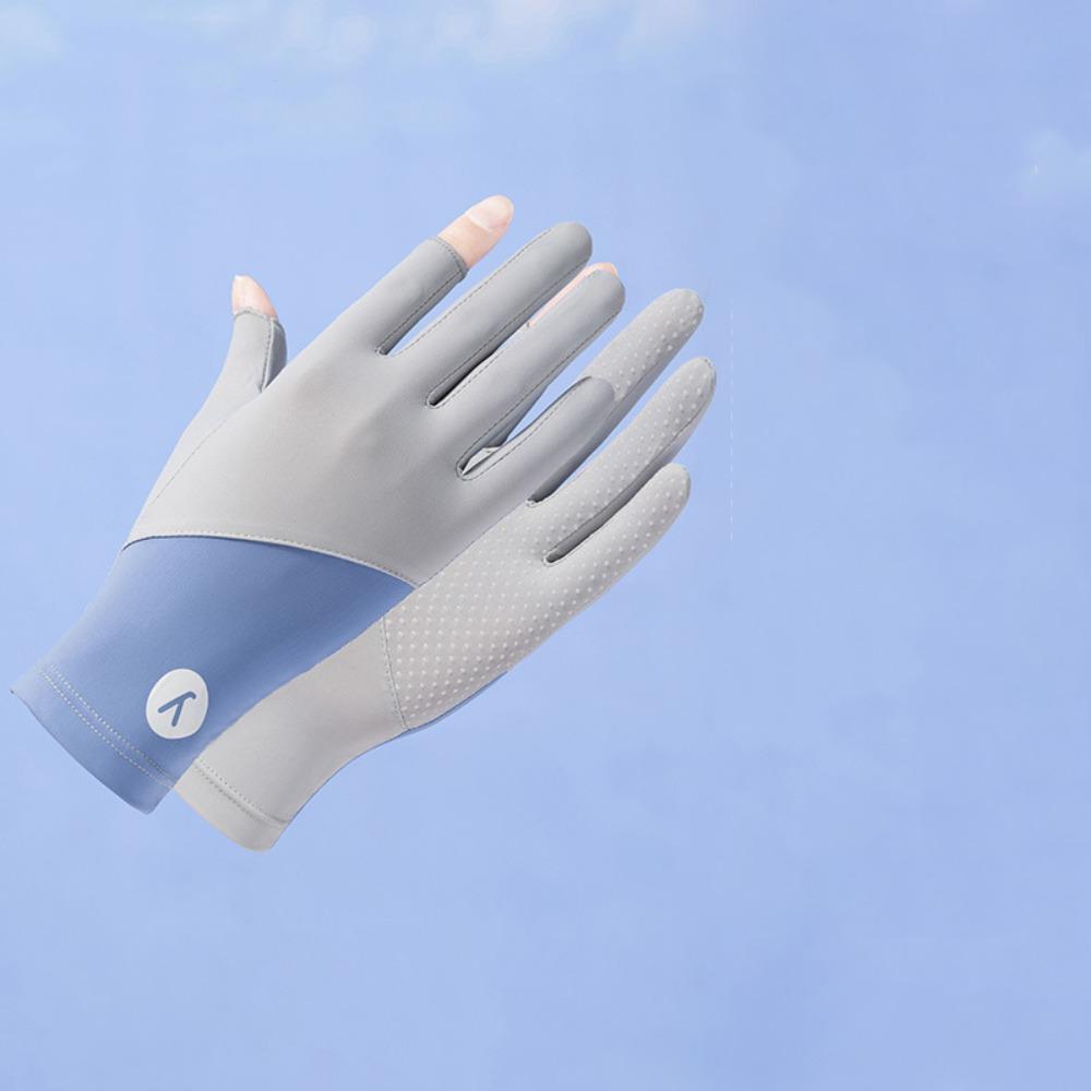 Anti-UV Ice Silk Gloves Touch Screen Sunscreen Gloves Fashion Mittens  Summer