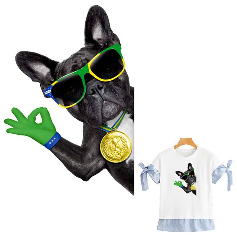 

Золотая медаль нашивка для собаки с утюгом на одежде, футболка «сделай сам», экологически чистые полосатые наклейки на одежду, моющиеся нашивки, термопресс, аппликация