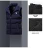 Men's Autumn/Winter Stand Collar Down Vest – Sleeveless, Thick, and Warm