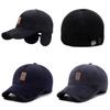 Sports Style Baseball Cap For Men With Fleece Lining Windproof Warmth For Outdoor Activities