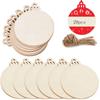 10/20Pcs Christmas Wooden Slices DIY Christmas Tree Hanging Pendants Decoration For Kids DIY Craft  Christmas Ornaments