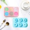 6-Cavity Mini Cake Pans Silicone Donut Baking Molds New Chocolate Mold  for Gummy Making