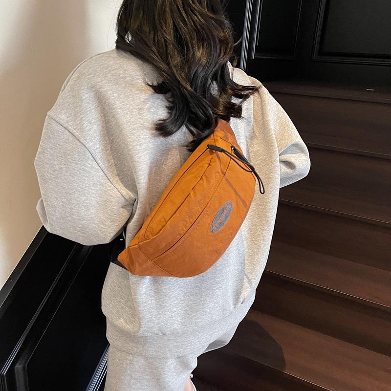 Tide brand tooling locomotive leisure breast bag Japanese and Korean labeling gender-neutral men's and women's shoulder messenger bag