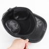Men Fashion Genuine Cowhide Leather Baseball Cap Casual Real Leather Hat Autumn Winter Real Cowhide Leather Ear Protection Caps