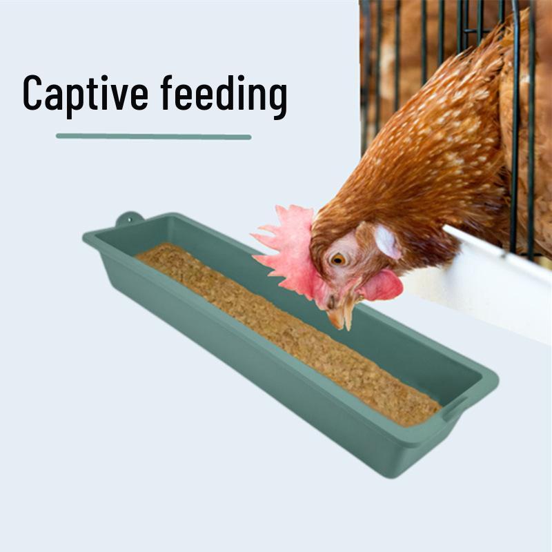 Durable Hanging Feed Trough for Chickens, Pigs, Cattle, and Sheep