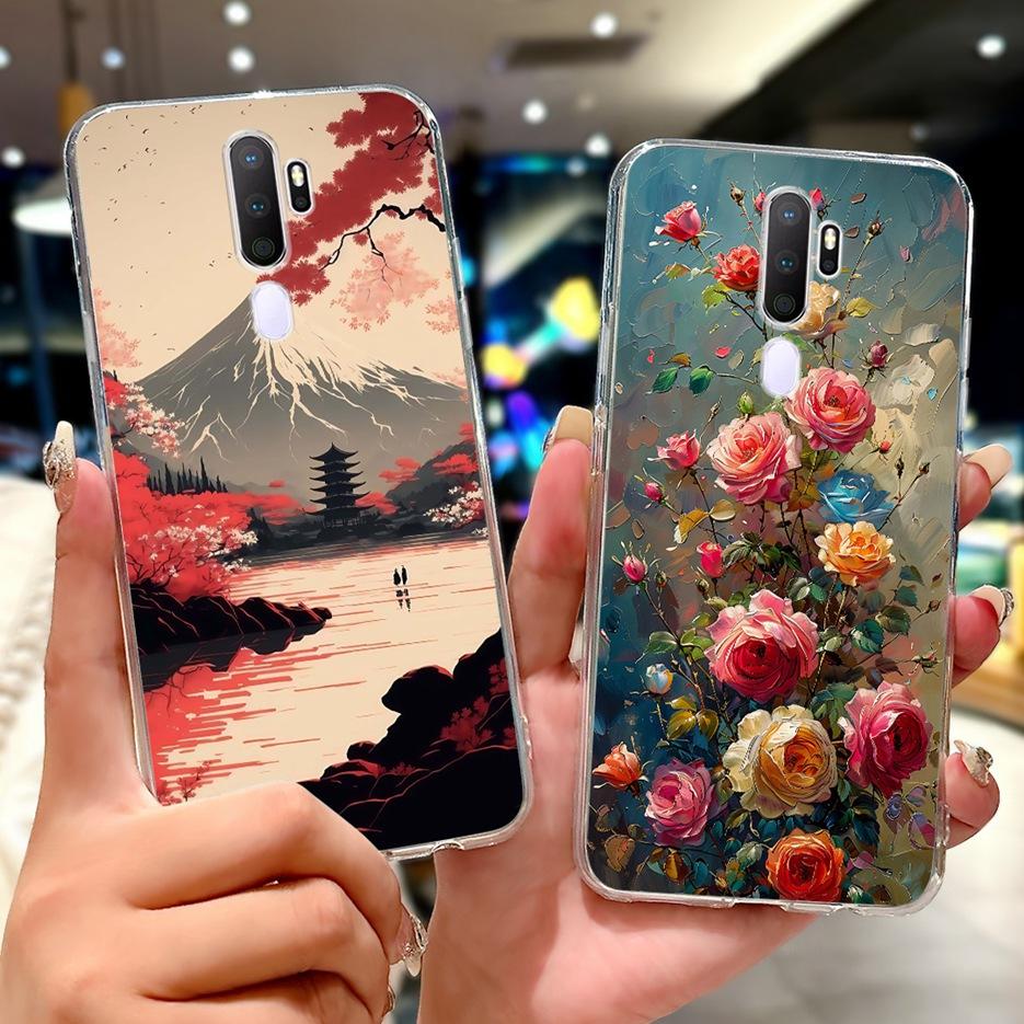 For Oppo A9 2020 Case Oppo A11x New Luxury Painted Cover Shockproof Phone Case For Oppo A5 2020 A92020 OppoA11x Soft Fundas Bags