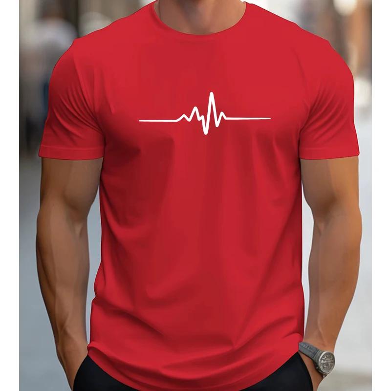 Summer Loose Size Creative Pattern Printed Slim Fit Casual Sports Round Neck Short Sleeved T-shirt Top