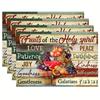 Printed Festival Party Placemats: Stain-Proof, Heat-Resistant Table Decoration