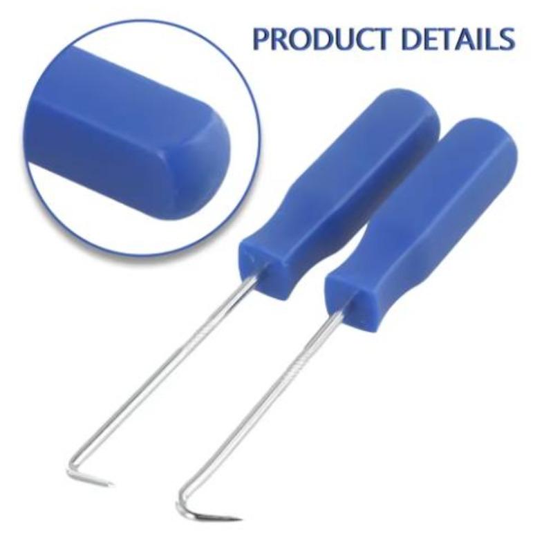 4-Piece Car Pick and Hook Set, O-Ring Seal Gasket Puller, Oring Removal Screwdriver Hand Tool for Oil Sealing and Auto Vehicle Repair