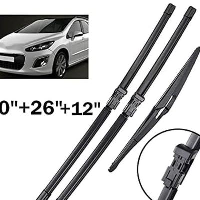 Suitable for Peugeot 308 308SW SW 2007-2013 Front and Rear Windshield Wipers Wiper Blades