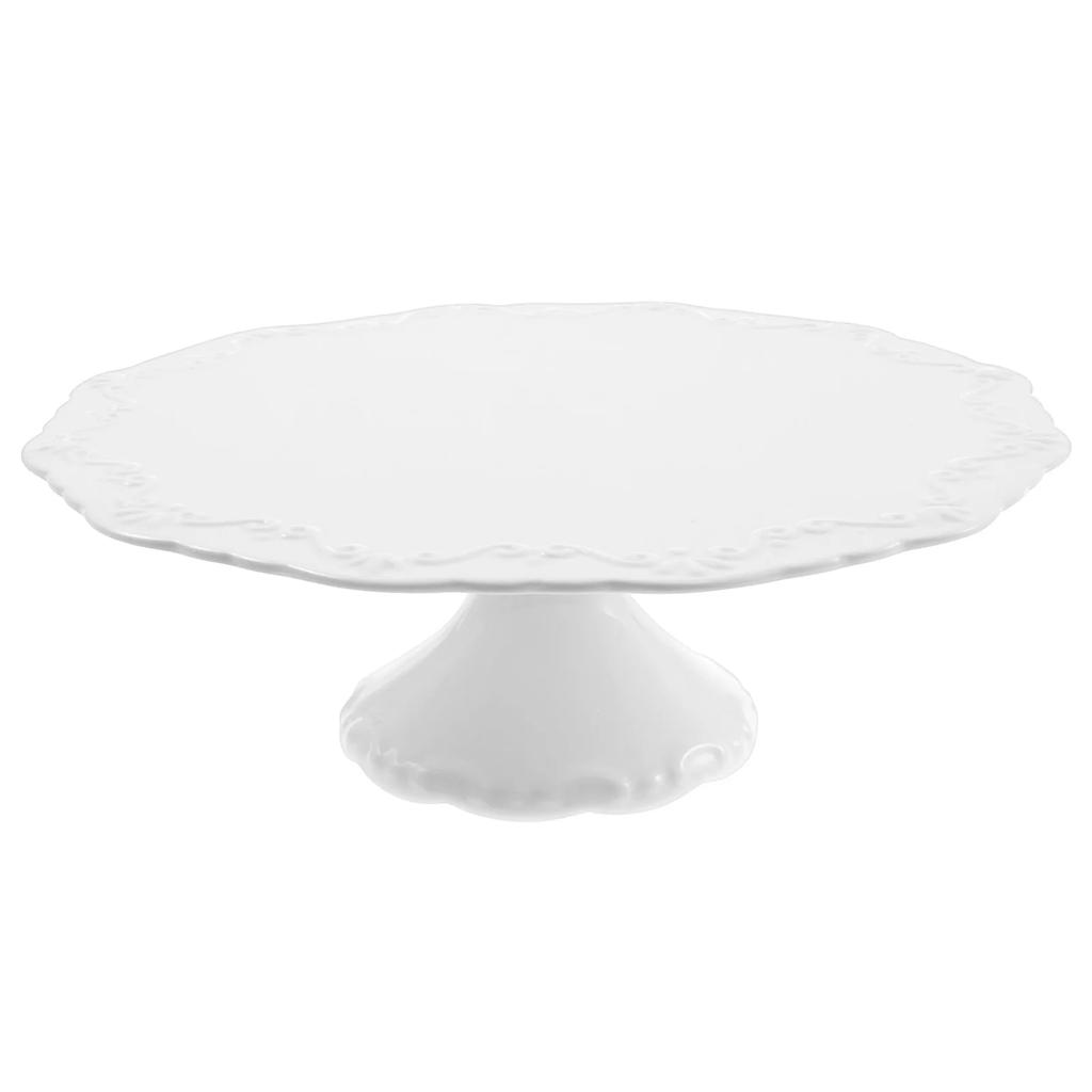 10inch Ceramic Cake Stand for Cupcakes Donuts Decorative Cake Pedestal Stand for Birthday Parties Weddings Baby Shower and Other