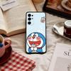 Cute Fat D-Doraemon Blue white   Phone Case For Samsung S 25,24,23,22,30,21,10,9,Ultra,Plus,Lite,FE,4,5 G Soft Black Case