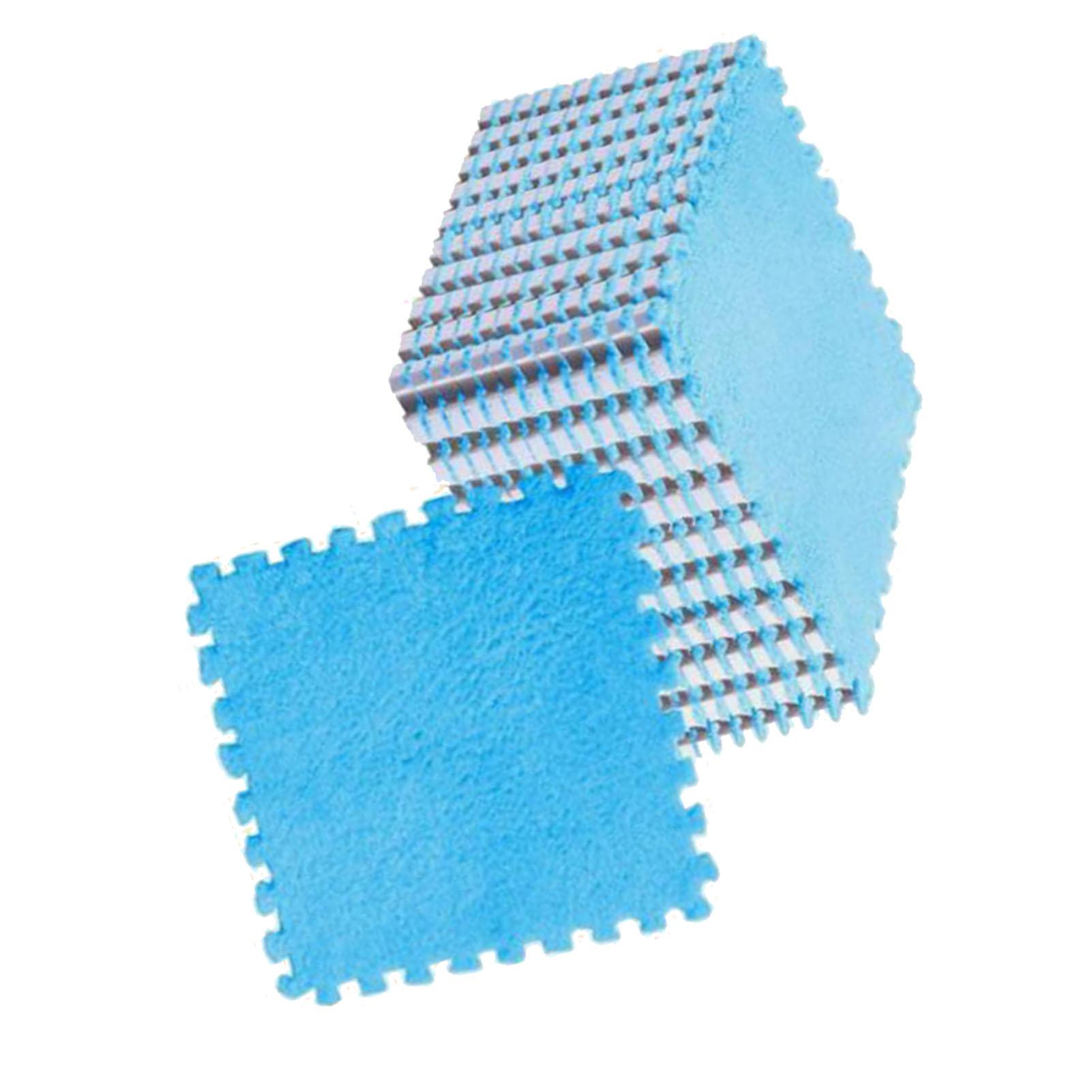 

10 шт. Сцепляющиеся напольные коврики Мягкие Теплые Предотвращающие скольжение Режущиеся Плюшевые Пенопластовые Ковровые плитки для Детской комнаты Спальни