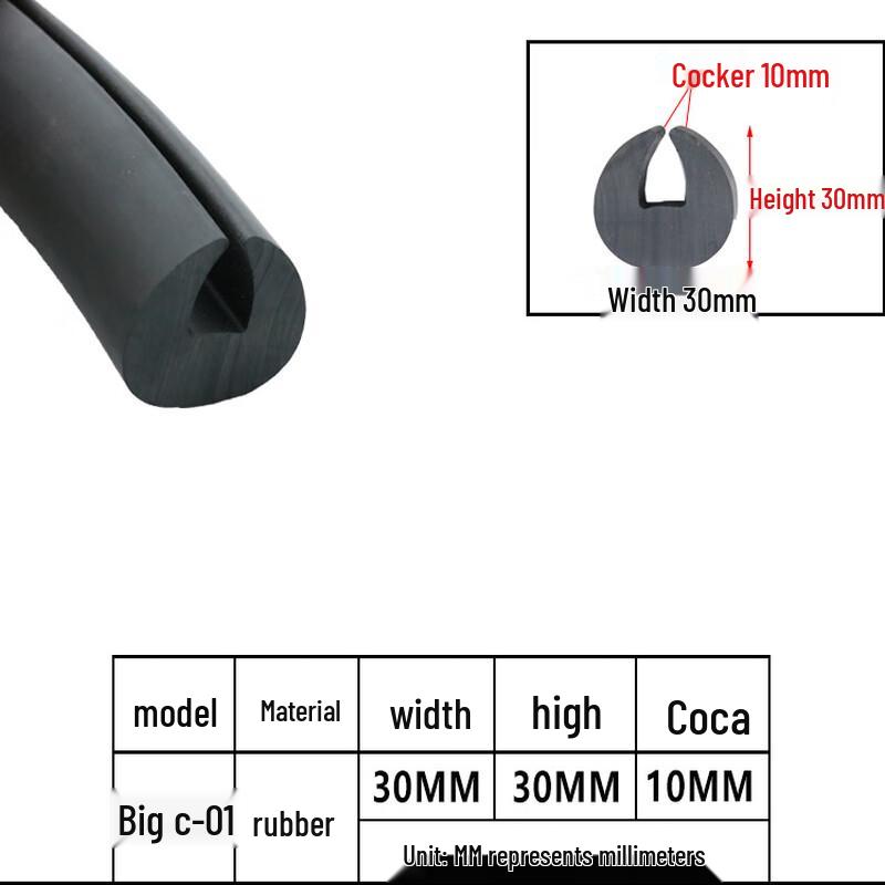 U-Shaped Rubber Edge Trim Seal Strip