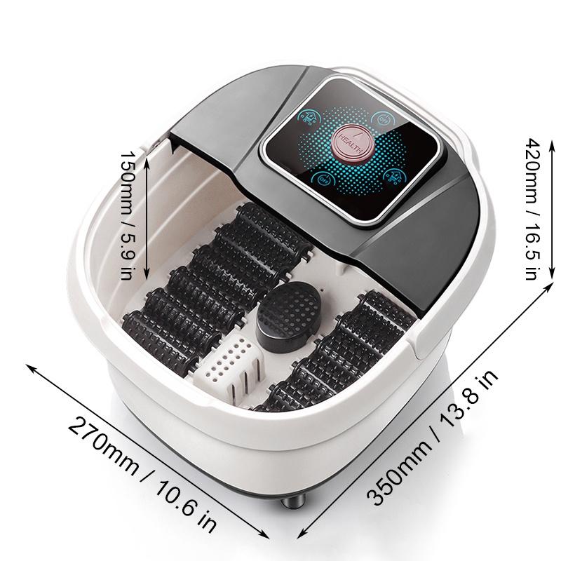 500W 9L Foot Bath Automatic Soaking Electric Feet Massager Constant Temperature Foot Bath Foot Spa Tub Heated Foot Bath Adult Home 35x27x42cm