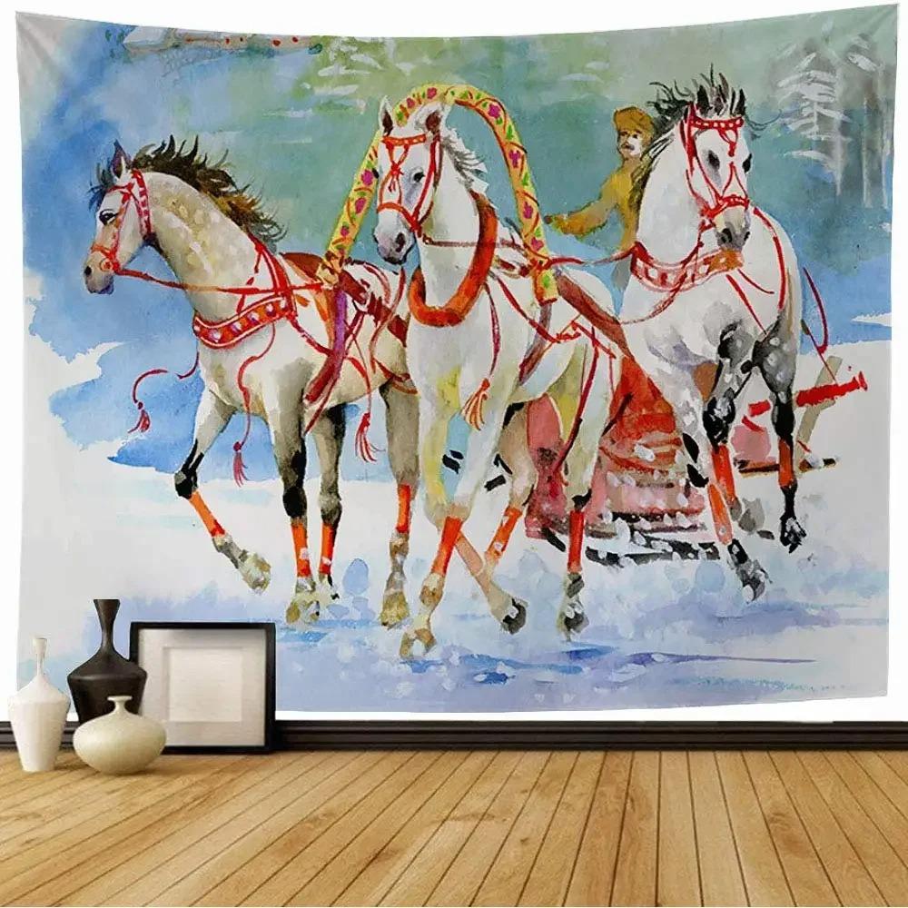 Princess Carriage Cartoon Tapestry Office Living Room Decoration Home Wall Tapestry
