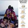 1pc Huntrix, K POP Soft Comfortable Blanket Digital Print, All Season Multipurpose Knit Fabric Bedding, Office, Sofa Home Decor Blanket