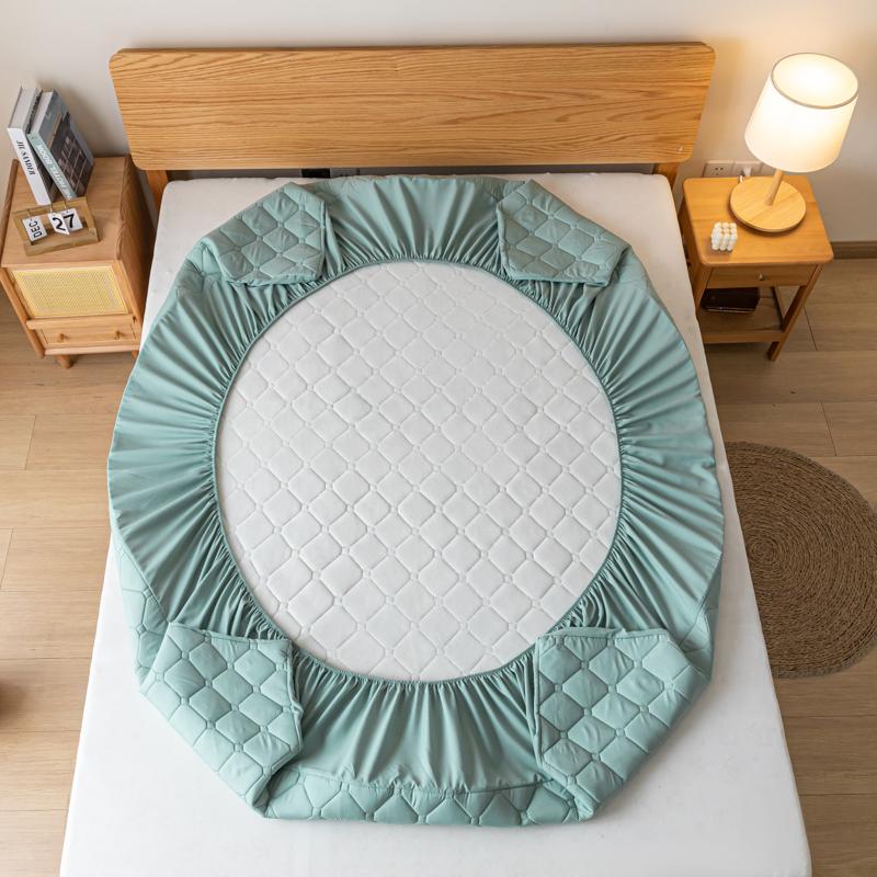 100% Waterproof Mattress Cover, Quilted Bed Fitted Sheet Mattress Protector, Non-Slip Soft Bed Cover Single Double Queen King