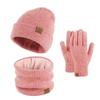 Women's Winter Hat, Scarf & Gloves 3-Piece Set