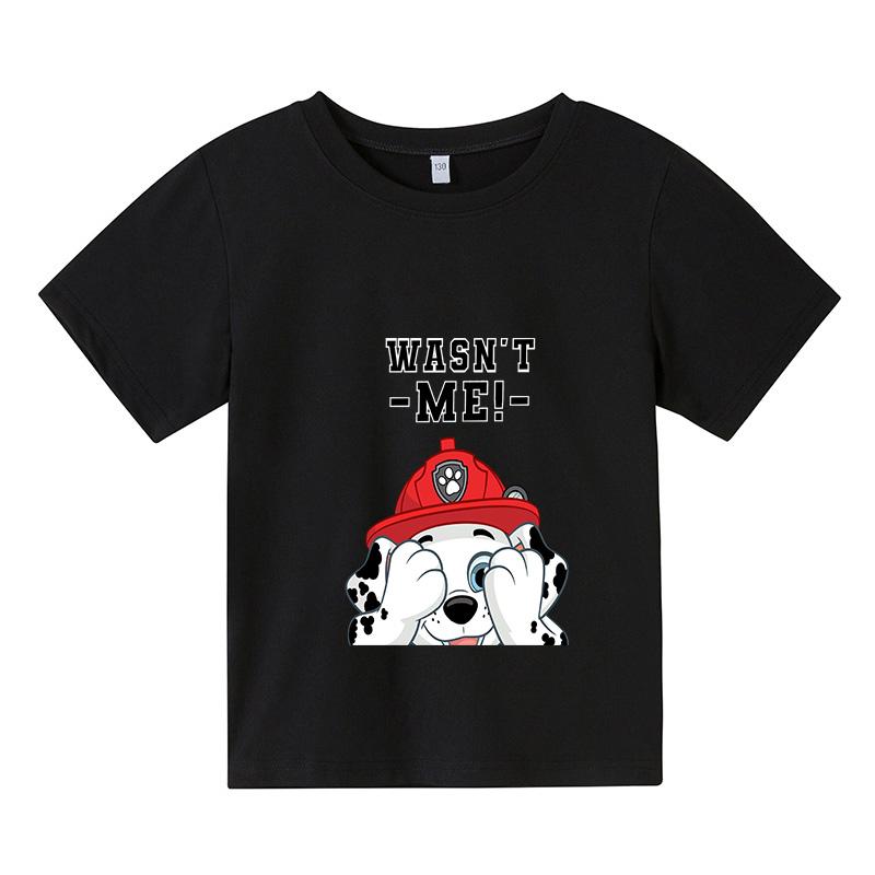 Moda 2025 Dzieci Urocze Ubrania Psi Patrol Dziecięcy Letni T-shirt Niemowlęcy Chłopięcy Kreskówkowy T-shirt Małe Dziewczynki Krótki Rękaw Casualowe Topy
