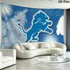 Detroit Lions Wall Tapestry Aesthetic Wall Hanging Printed Fabric Blanket Decorative Tapestries for Bedroom Living Room Home Decor