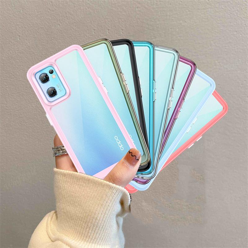 For Cover OPPO Find X5 Lite Case Find X5 Lite Capas Bumper Clear Multicolor Transparent For Fundas OPPO Find X5 Pro Lite Cover