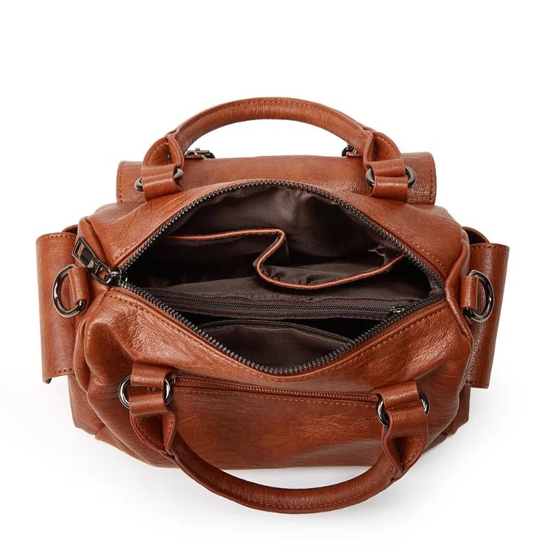 New Fashi Women's Handbag Korean Editi Soft Leather Women's Bags Shopping Shoulder Ladies Crossbody Bag