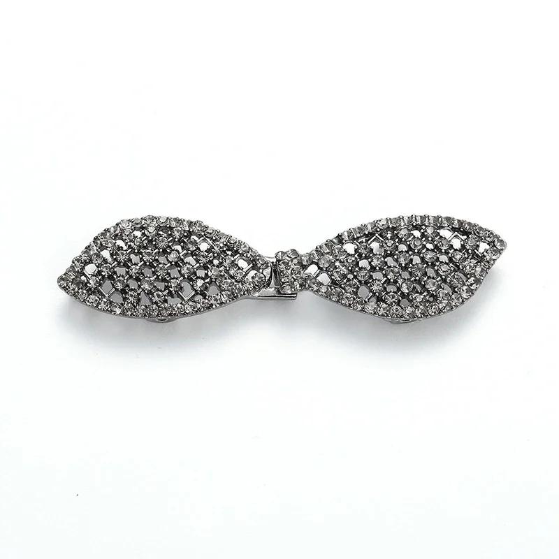 5 Pair Shiny Cheongsam Buckle Brooches Sweater Buttons Clothing Pins Crystal Cardigan Clip Cape Cloak Clasp