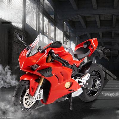 1:12 Alloy Motorcycle Model with Sound - Smooth Running Children's Toy and Ornament