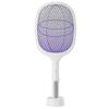 Electric Mosquito Swatter 5V 1A Rechargeable Efficient 2 In 1 Electric Mosquito Bat with LED Light for Home White