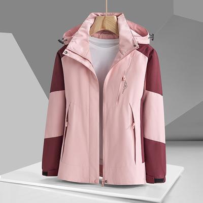 Jaqueta Feminina Primavera e Outono Estilo Coreano Exterior à Prova de Vento e Impermeável Corrida Esportes Montanhismo Jaqueta Casual