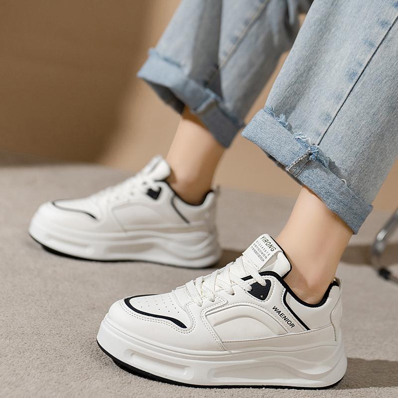 

Мода 2024 года, массивные туфли для женщин, вулканизированные туфли, женские повседневные туфли на шнуровке для папы, кроссовки на платформе, Zapatillas Mujer 40 чёрный