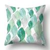 Polyester Pillowcase Green Tree Leaf Pillowcase Home Soft Furnishing Car Cushion Cover