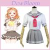 Love Live Sunshine Aqours Takami Chika Üniforma Denizci Takımı Cosplay Kostüm Etek Anime Hayranları İçin