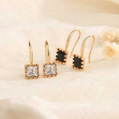 1PC Exquisite Simple Square Earrings for Cool Style Earrings and Ear Accessories Vintage Jewelry