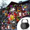 Colorful USB Powered Christmas Projector Starry Rotating Christmas LED Night Light Halloween Snowflake Atmosphere Lamp New Year