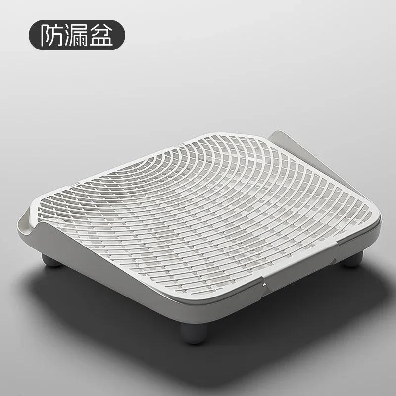 Large Square Cat Litter Box Semi Enclosed Cat's Sandbox Heighten Anti Splash Toilet for Cat Sand Leakage Pedal Cats Bedpans