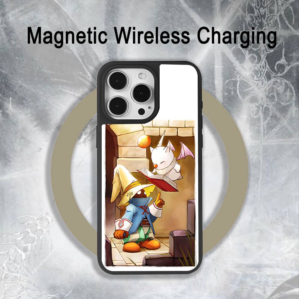 Moogle F-Final Fantasy Vivi Case For iPhone 17,16,15,14,13,12,11,Pro,Max,Plus,Mini,SE4,E Magnetic Magsafe Wireless Charging