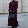 European & American Double-Breasted Wool Trench Coat - Spring/Autumn Casual Commute Overcoat