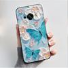Phone Case For Oukitel C59 Pro Casing Luxury Fashion Butterfly Flower Cellphone Cases Black Jelly Soft Slim Silicone Back Cover