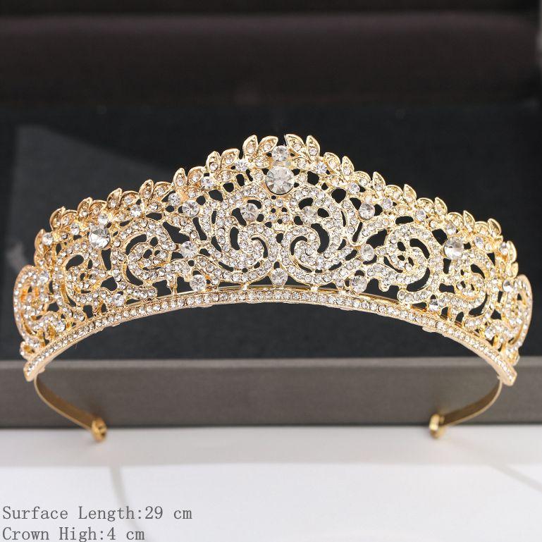 Silver Color Crown and Tiara Hair Accessories for Women Wedding Accessories Crown for Bridal Crystal Rhinestone Diadema Tiara