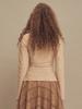 SETSETSET Slim Fit Off-Shoulder T-Shirt Beige