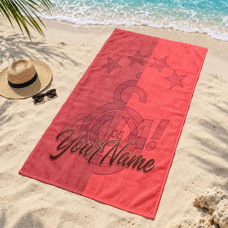 Galatasaray Custom Name Beach Towels Also Serve As Bath Towels Summer Essential a Musthave for the Outdoors the Beach and the Pool