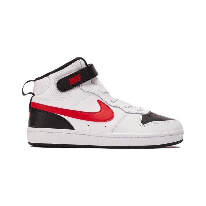 Nike Mid 2 Mid Top Skateboard Shoes White Black Red Children Aged 3 7 Years Old Sneakers CD7783-110
