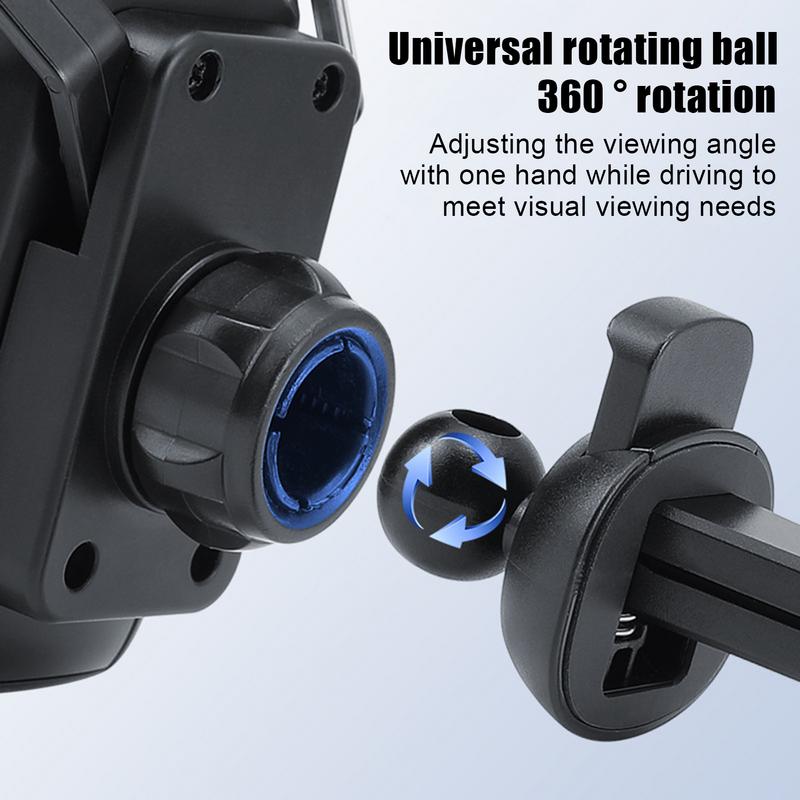 Car Phone Holder Racing Seat Shape Auto Air Vent Mobile Phone Clip 360 Degree Rotatable Car Cellphone Rack For Car Interior