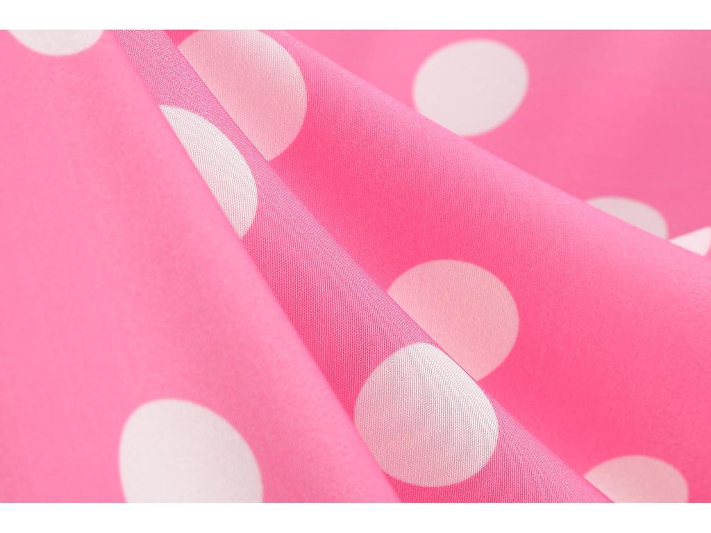Retro Polka Dot Halter Flared Dress - European & American Hepburn Style with Lace-up Backless Design for Bridesmaid or Performance