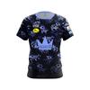 New  Brunswick Cute Garden Gnome Floral Split Color Bowling Jersey Short Sleeve Performance Sports Tee Fan Casual Streetwear